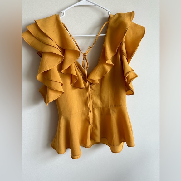 Yellow Ruffle Top - Picture 4 of 4